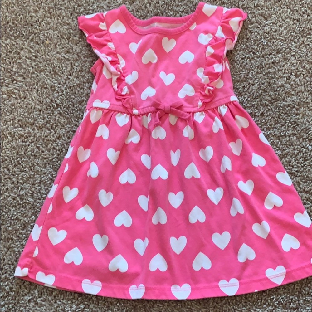 Heart print dress